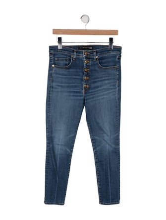 Veronica Beard Mid-Rise Skinny Leg Jeans