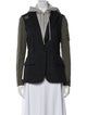 Veronica Beard Wool Colorblock Pattern Blazer