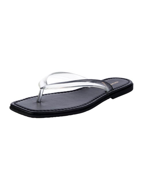 Veronica Beard Leather Flip Flops