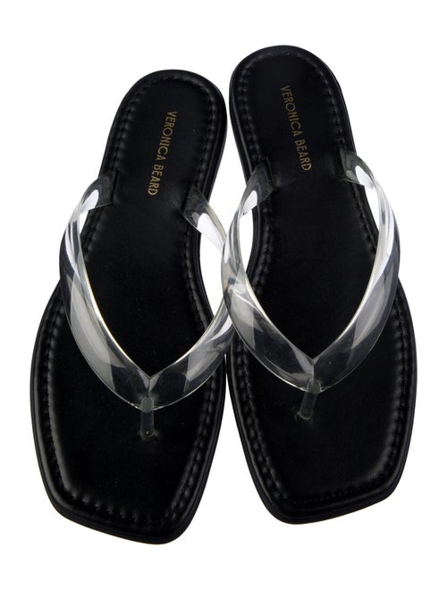 Veronica Beard Leather Flip Flops