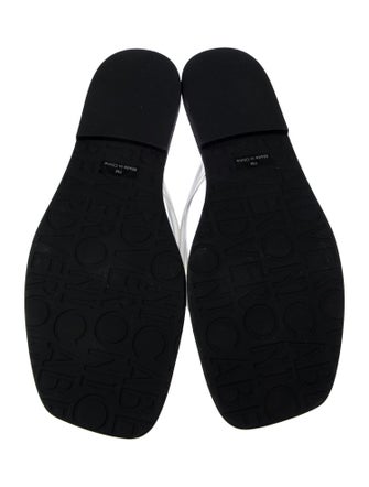 Veronica Beard Leather Flip Flops