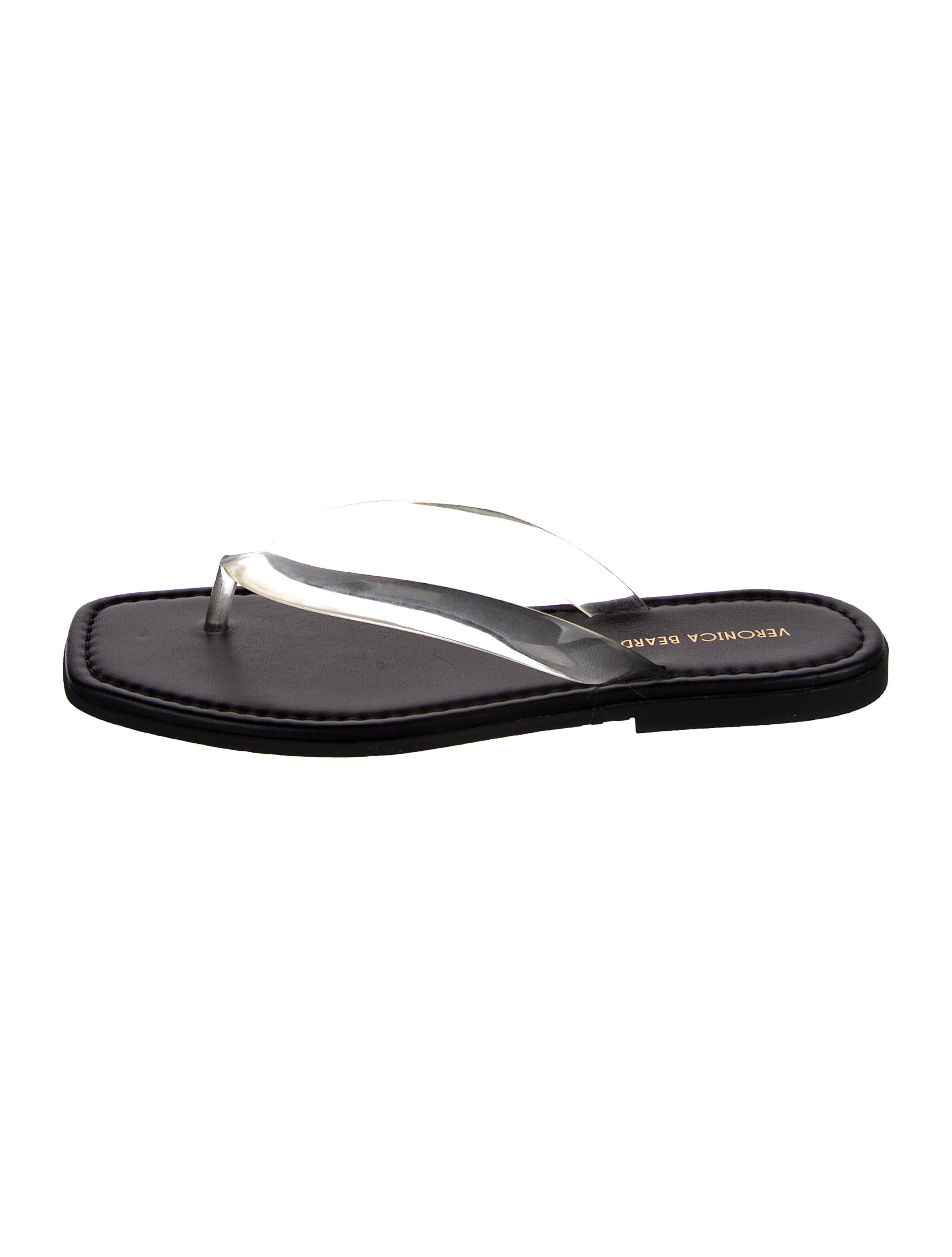 Veronica Beard Leather Flip Flops