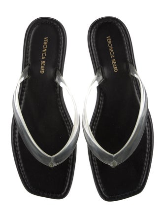 Veronica Beard Leather Flip Flops