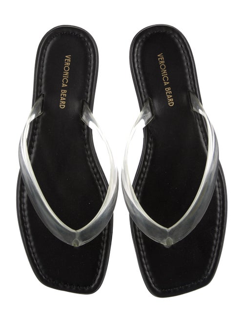 Veronica Beard Leather Flip Flops