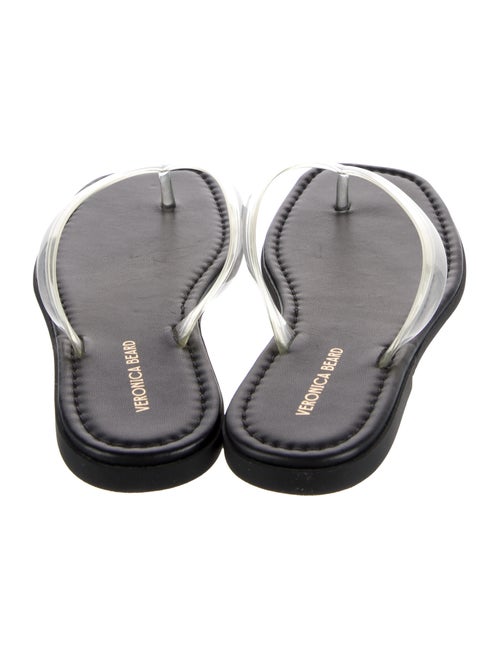 Veronica Beard Leather Flip Flops