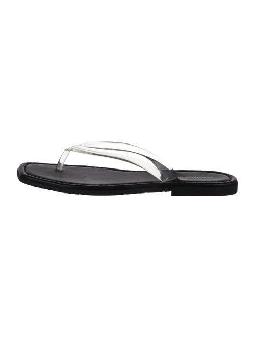 Veronica Beard Leather Flip Flops