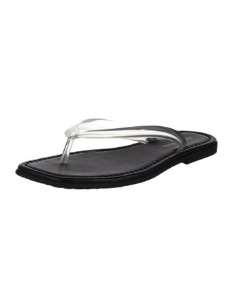 Veronica Beard Leather Flip Flops