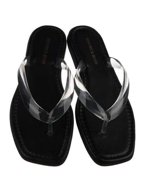 Veronica Beard Leather Flip Flops