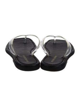 Veronica Beard Leather Flip Flops