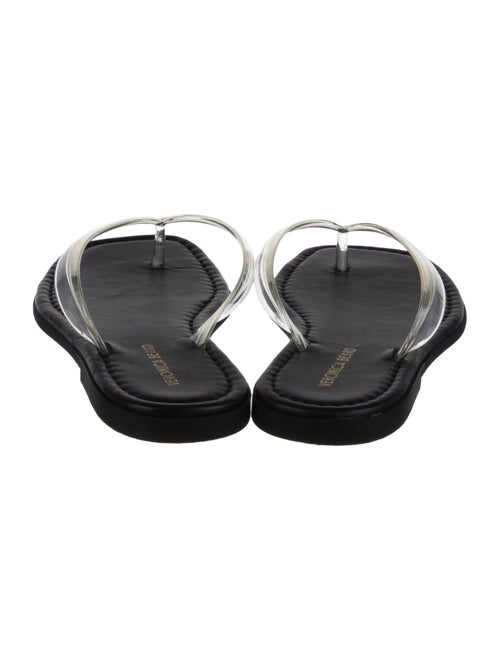 Veronica Beard Leather Flip Flops