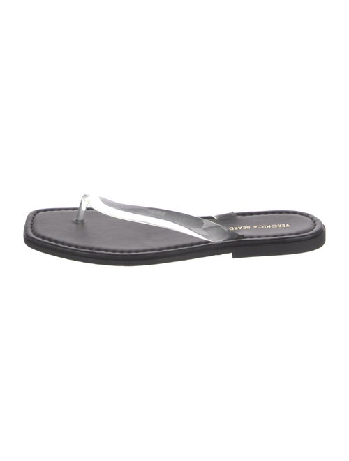 Veronica Beard Leather Flip Flops