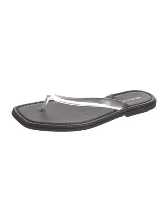 Veronica Beard Leather Flip Flops