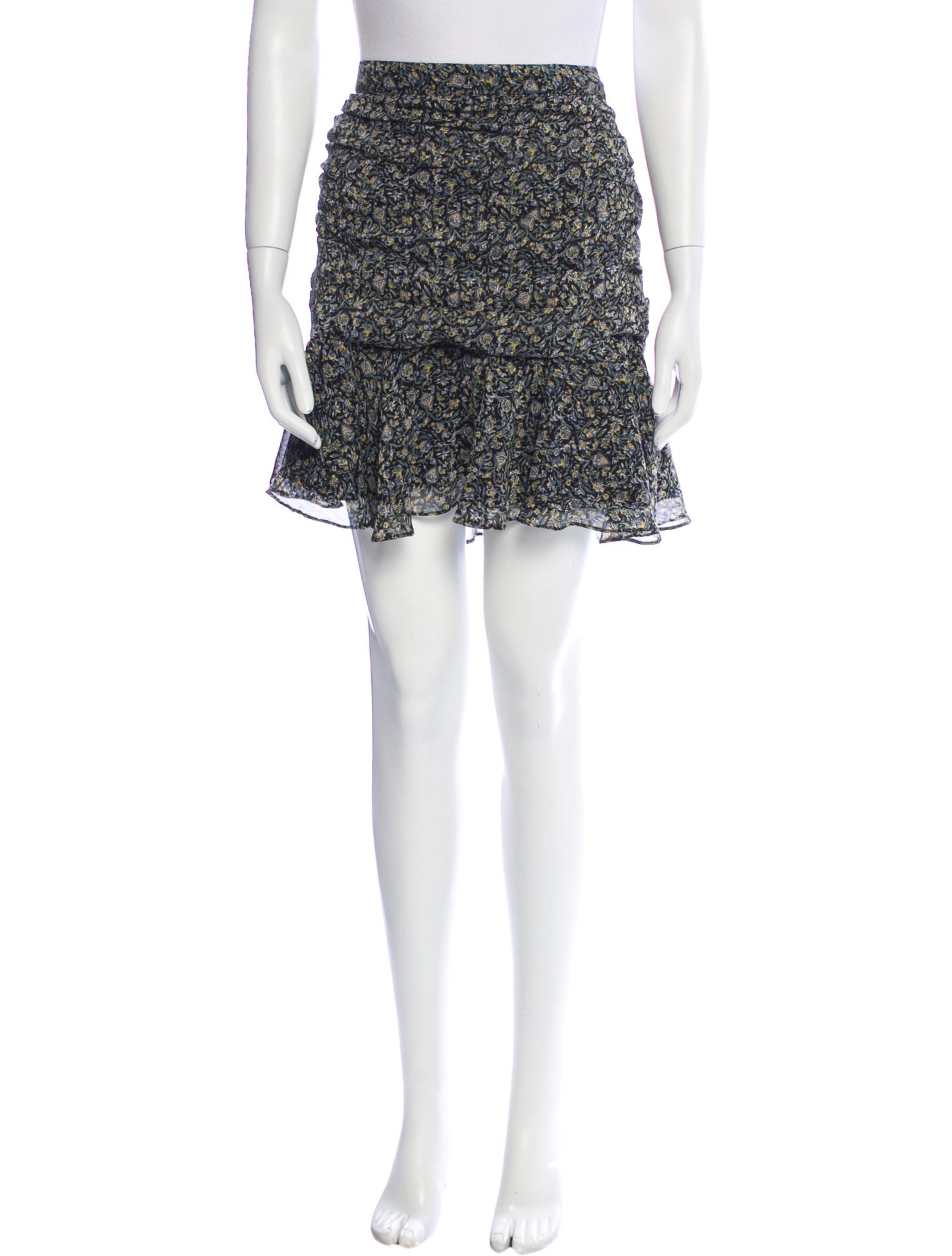 Veronica Beard Floral Print Mini Skirt