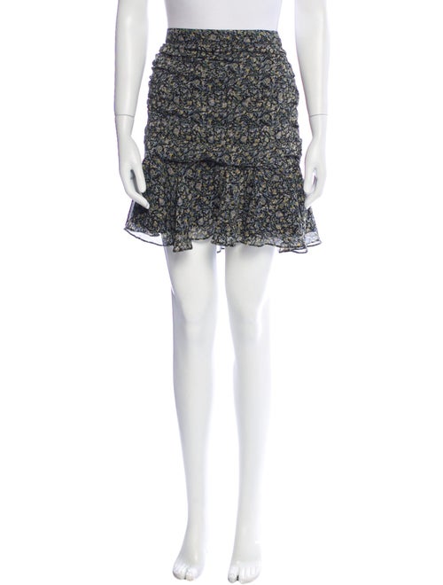 Veronica Beard Floral Print Mini Skirt