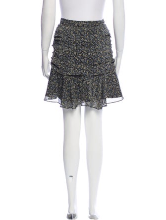 Veronica Beard Floral Print Mini Skirt