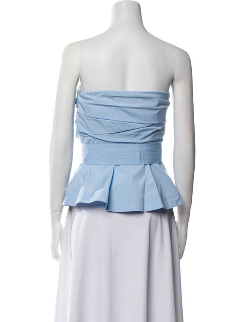 Veronica Beard Strapless Crop Top