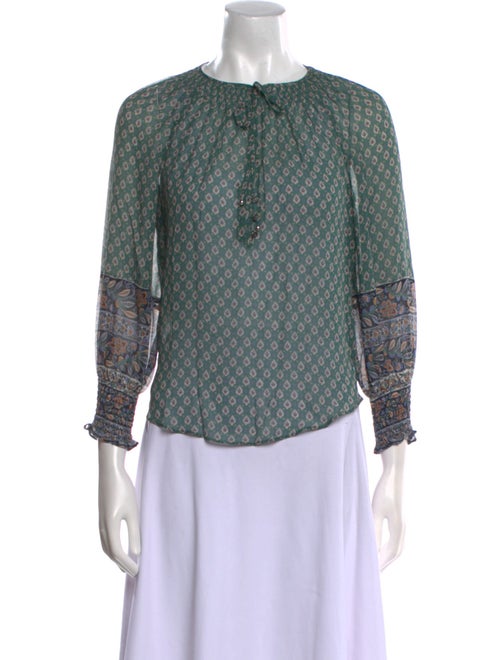 Veronica Beard Amaro Top Silk Blouse