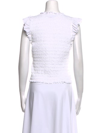 Veronica Beard Crew Neck Short Sleeve Top