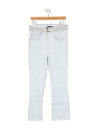 Veronica Beard High-Rise Straight Leg Jeans