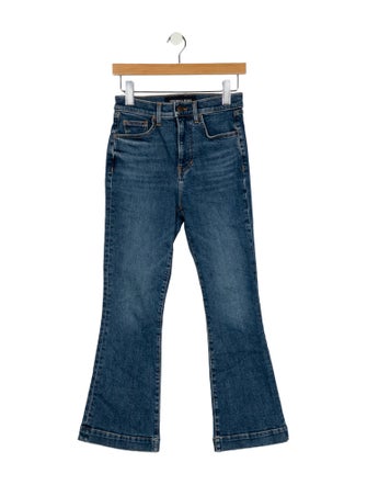 Veronica Beard Mid-Rise Wide Leg Jeans