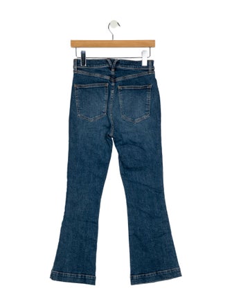 Veronica Beard Mid-Rise Wide Leg Jeans