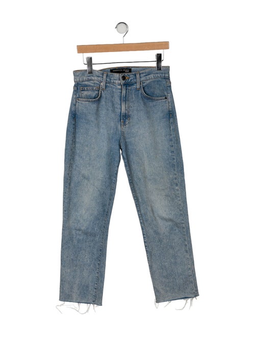 Veronica Beard High-Rise Straight Leg Jeans