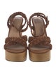 Veronica Beard Suede Braided Accents Slingback Sandals