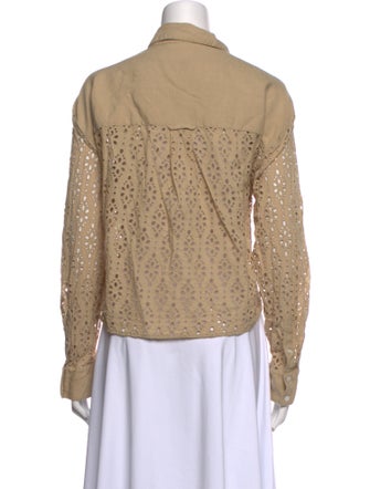 Veronica Beard Long Sleeve Button-Up Top