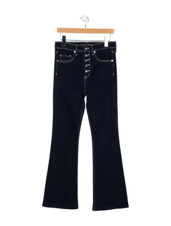 Veronica Beard High-Rise Wide Leg Jeans