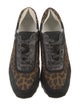 Veronica Beard Suede Animal Print Sneakers