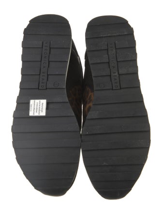 Veronica Beard Suede Animal Print Sneakers