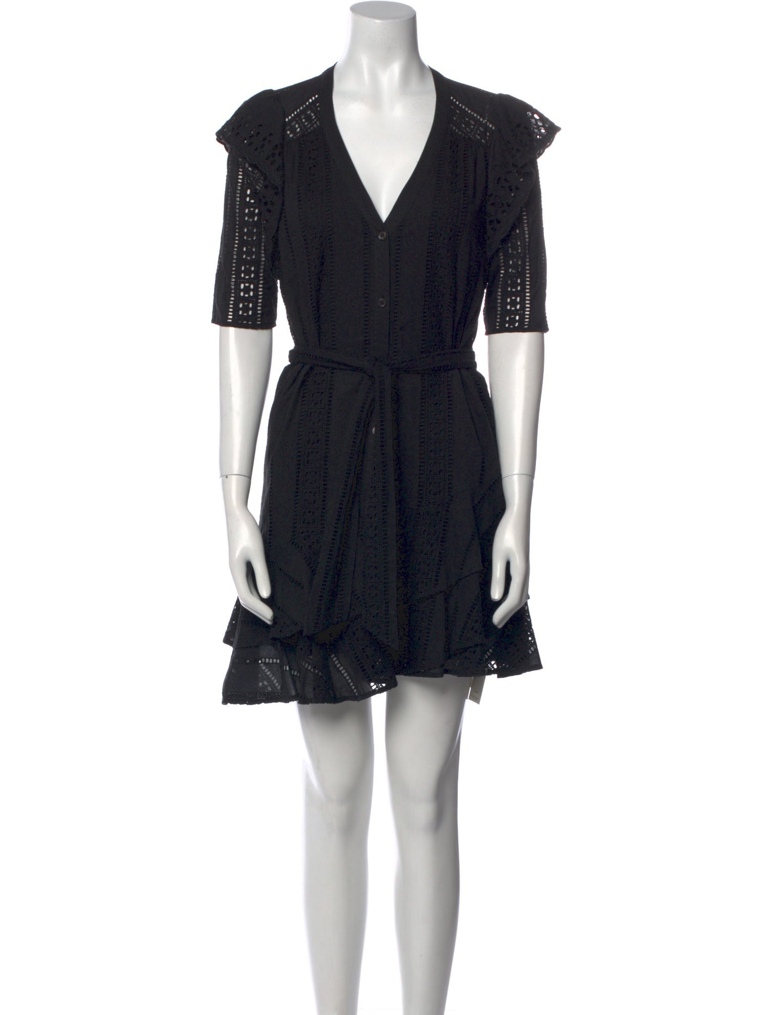 Veronica Beard V-Neck Mini Dress