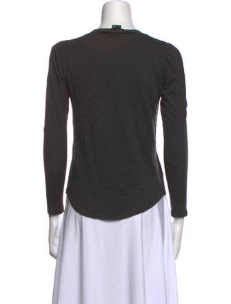Veronica Beard Supima Cotton Crew Neck Top