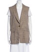Veronica Beard Plaid Print Vest