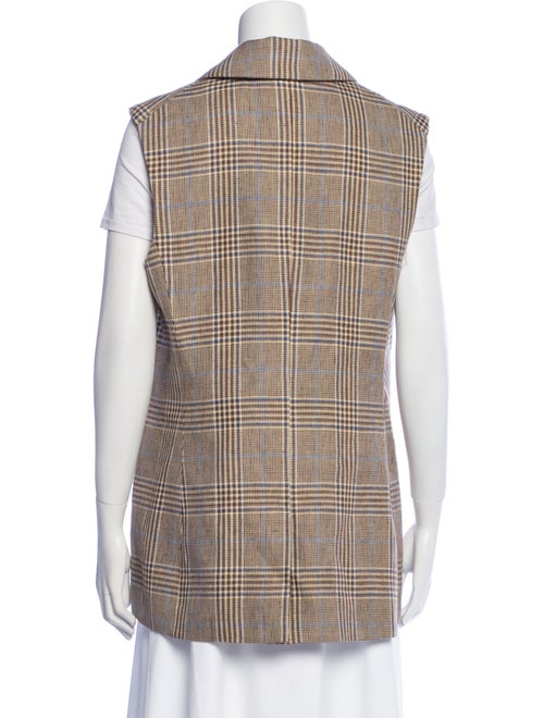 Veronica Beard Plaid Print Vest