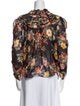 Veronica Beard Silk Floral Print Blouse