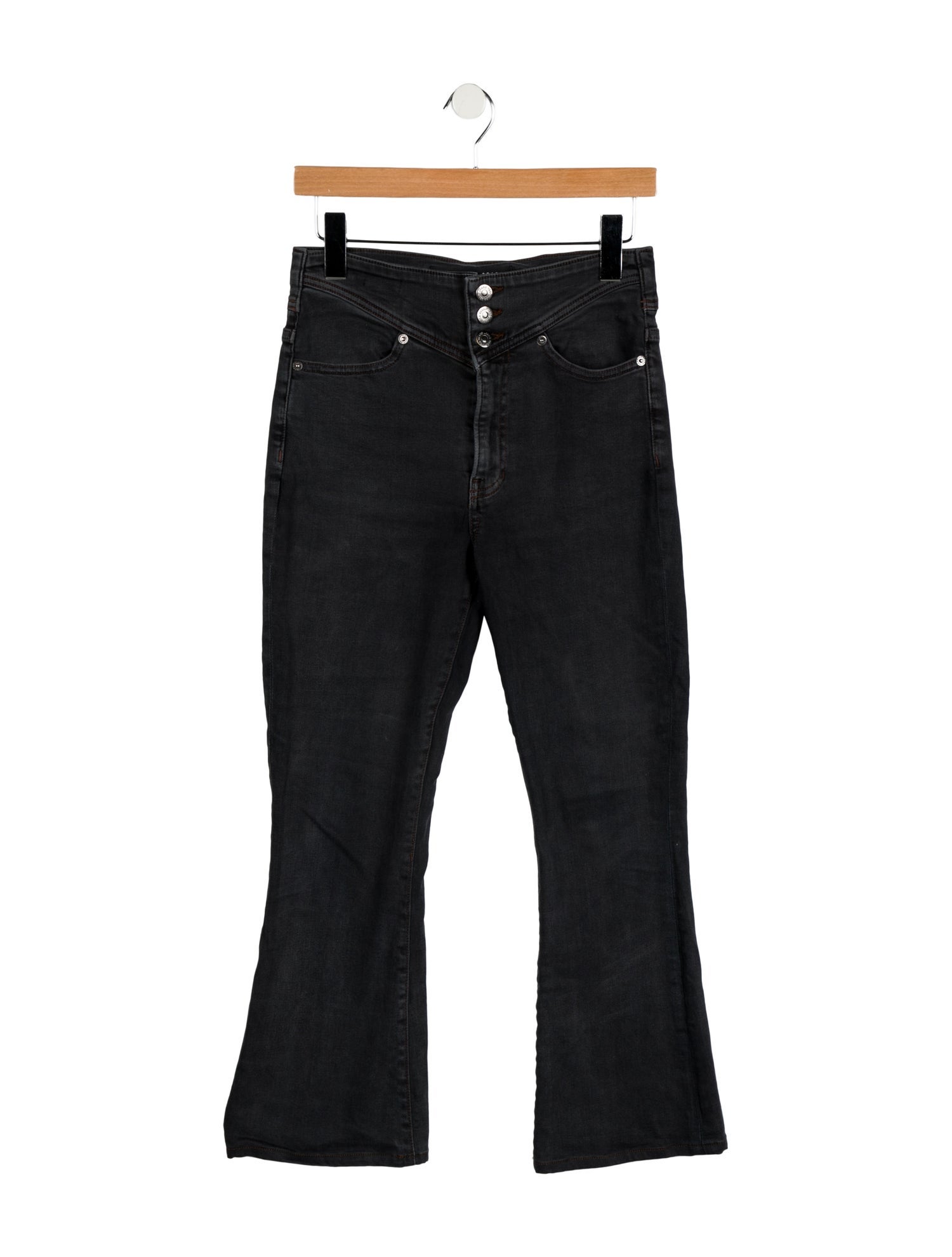 Veronica Beard High-Rise Wide Leg Jeans