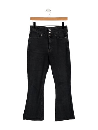 Veronica Beard High-Rise Wide Leg Jeans