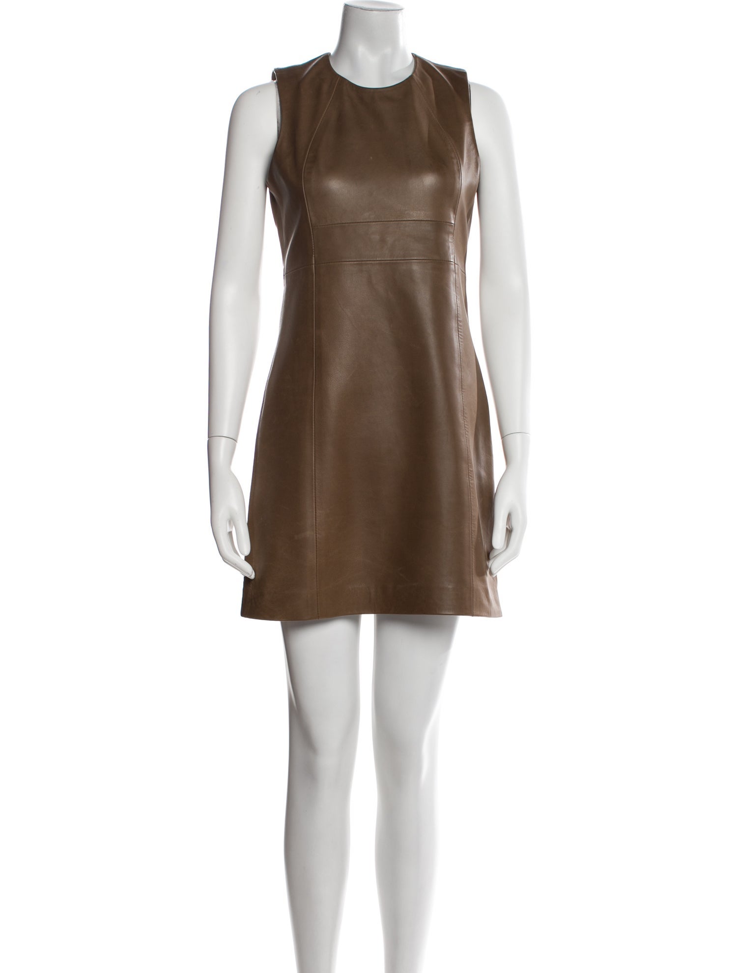 Veronica Beard Leather Mini Dress