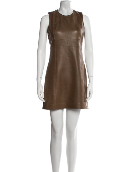 Veronica Beard Leather Mini Dress