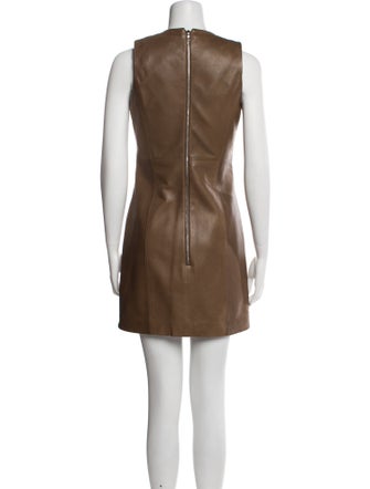 Veronica Beard Leather Mini Dress