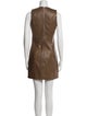Veronica Beard Leather Mini Dress