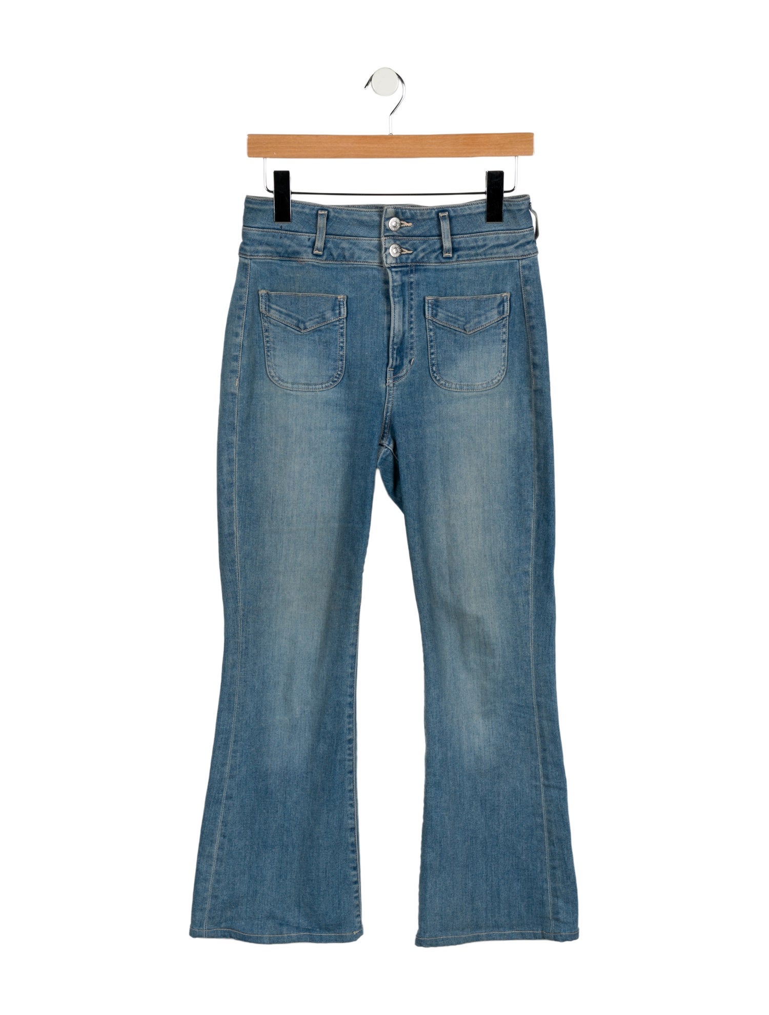 Veronica Beard High-Rise Wide Leg Jeans