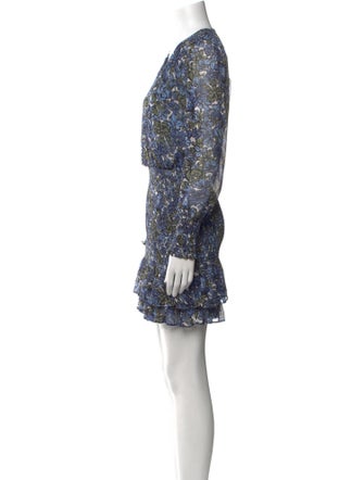 Veronica Beard Floral Print Mini Dress