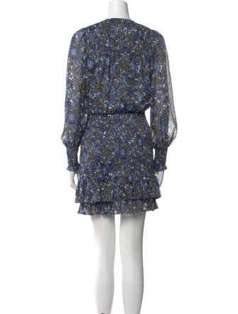 Veronica Beard Floral Print Mini Dress