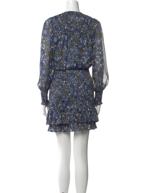 Veronica Beard Floral Print Mini Dress