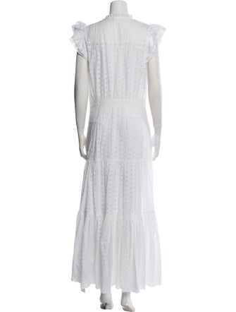 Veronica Beard Mock Neck Long Dress