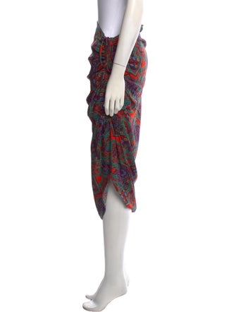 Veronica Beard Paisley Print Midi Length Skirt