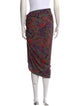 Veronica Beard Paisley Print Midi Length Skirt