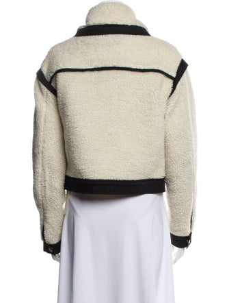 Veronica Beard Colorblock Pattern Biker Jacket